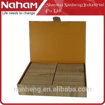 NAHAM wood grain paper storage box set of 3