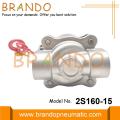 2S160-15 Válvula solenoide de acero inoxidable de 2 vías y 1/2 &#39;&#39;