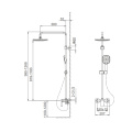 ARINAplus shower combination for exposed installation