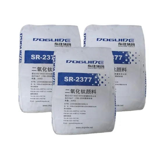 SR2377 High-Whiteness Titanium Dioxide (TiO2) Rutile for Paint Applications