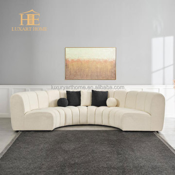 Italian Modern Semi-Circular Curved Sofa - Large Size Luxurious Living Room Furniture