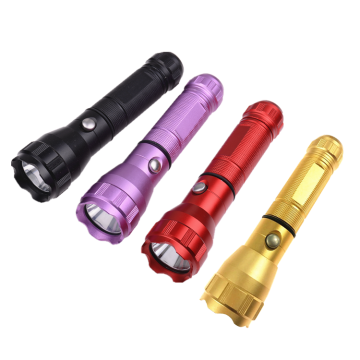 Geepas Britelite Torch 18650 Battery LED Flashlight with Customized Color DC Charger and Free Laser Logo