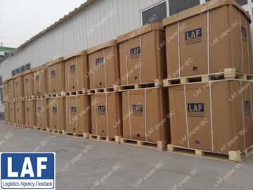 1000L Food grade square Paper IBC Container for milk oil wine transportation