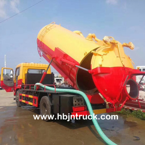 Camión de drenaje de succión de alcantarillado Dongfeng 1000 litros