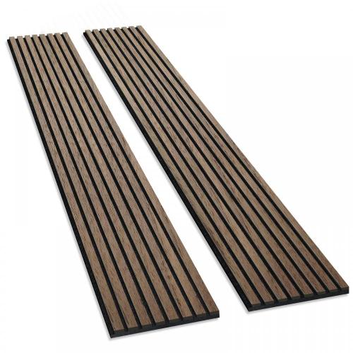 Natural wood slat panel Office Use 3D Soundproof Slat Wall Acoustic Panel Supplier