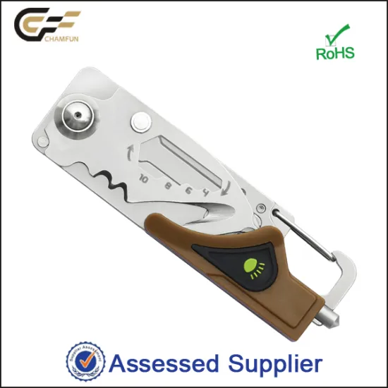 OEM Tactical Multi Tool Camping Folding Knife with Rope Cutter