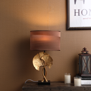 Custom Logo European Vintage Resin Modern Bedside Lamps in Gold - Affordable Pricing