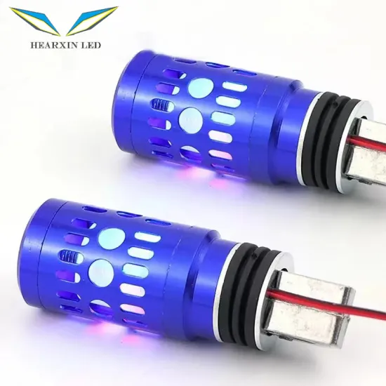 Universal Motorcycle Foot Pegs with Lights - Front Rear Footrest Shifter Accessories Aluminum Alloy