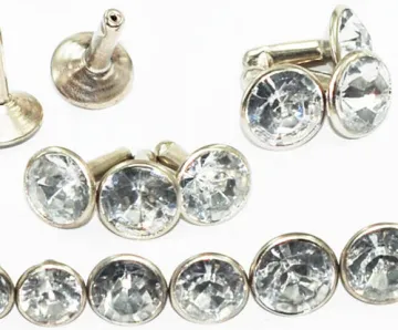 Rhinestone Rivets with Crystal Stone Embellished