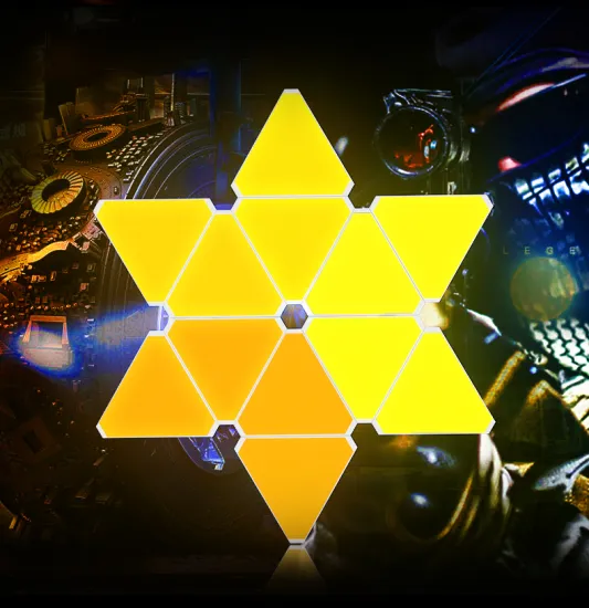 DIY RGB Modular Triangle LED Panels for Game Room Decoration