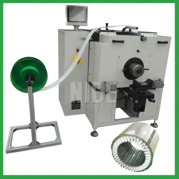Stator insulation paper folding and inserting machine