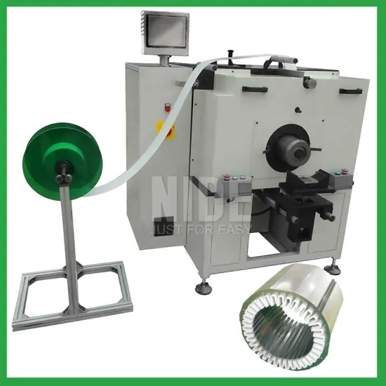 Stator insulation paper folding and inserting machine
