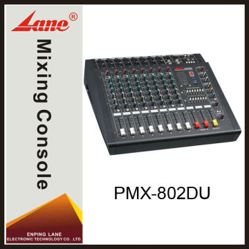 Lane PMX-802DU professional usb power 8-channel audio mixer