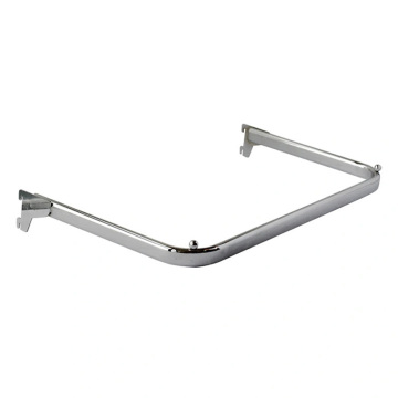 Handrail tampilan chrome logam grosir untuk Slatwall