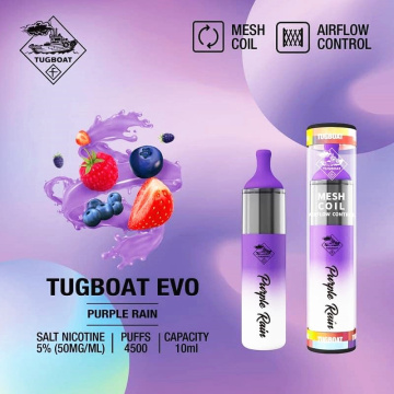 Ins Hot TUGBOAT EVO 4500 Puffs Disposable Vape