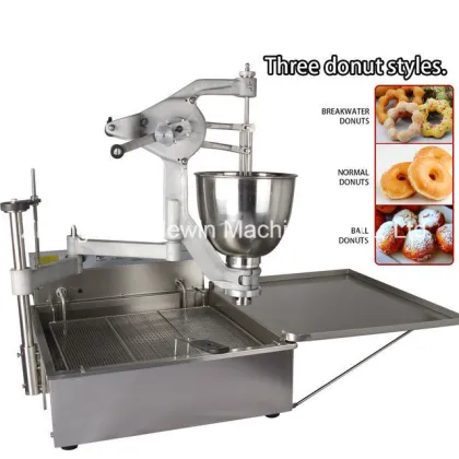 Manual Donut Making Machine, Ball Donut Machine with Donut Fryer