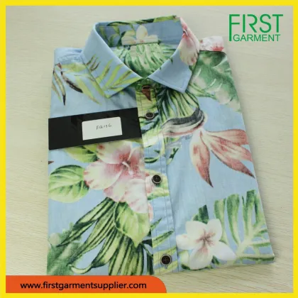 fashion custom shirt hawaiian print shirts for men