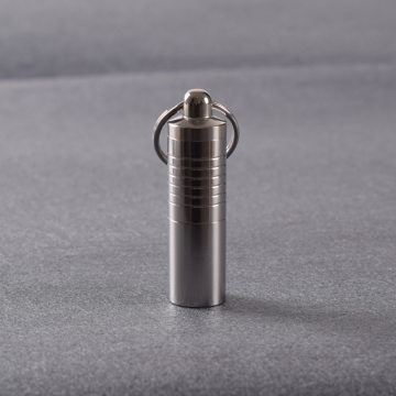 Draagbare waterdichte mini -roestvrijstalen pilbox - Aangepaste reiskoffer