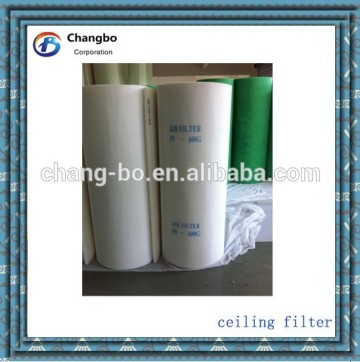 Auto paint booth air filter/EU5 Ceiling filter sellers