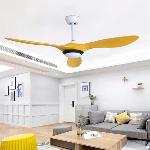 ABS LED Ceiling Fan ABS Modern Design Ceiling Fan With Remote Control Manufactory