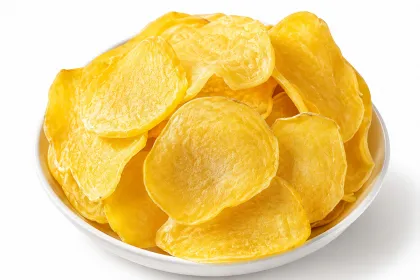 Dried potato chips Foods