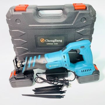 High-Power Portable Brushless Lithium Electric Reciprocating Saw: A Rechargeable, Cordless Saber Saw with Rotatable Cutting Machine Functionality - Model C05