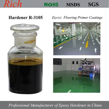 Epoxy flooring middle and primer coating curing agent, Epoxy hardener for dark color floor primer R-3105