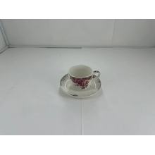 ceramic coffee cup with tray