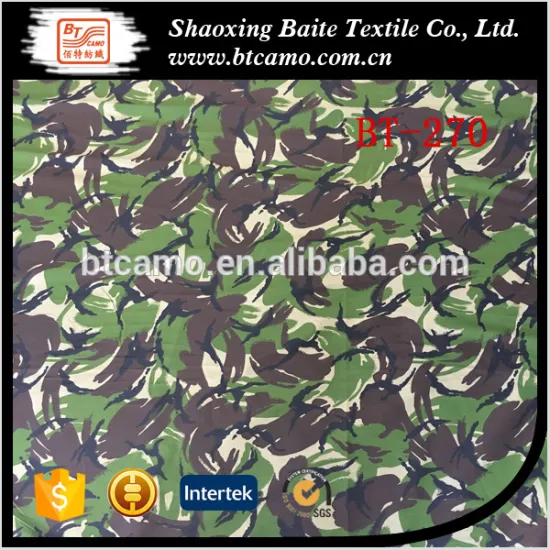 100%Cotton Romania IRR Woodland Camouflage fabric