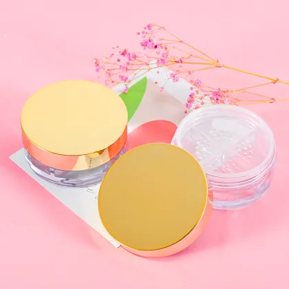 Fancy Plastic Loose Powder Jar