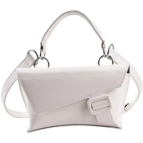 Women's leather irregular design diagonal high-end waist bag