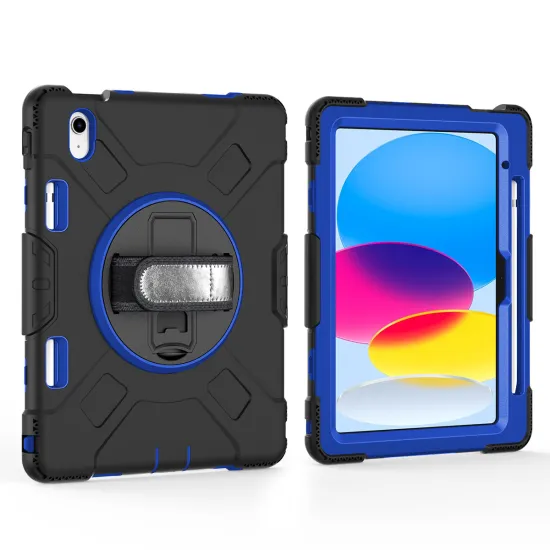 Shoulder Cross Strap Strong Shockproof Case with Rotate Kickstand for IP AD PRO 11 (2018/2020/2021/2022)