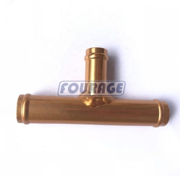 الألومنيوم T Joiner Piece 3-Way-Wway Hose Hose Fitting Connector 17x17x14mm OD