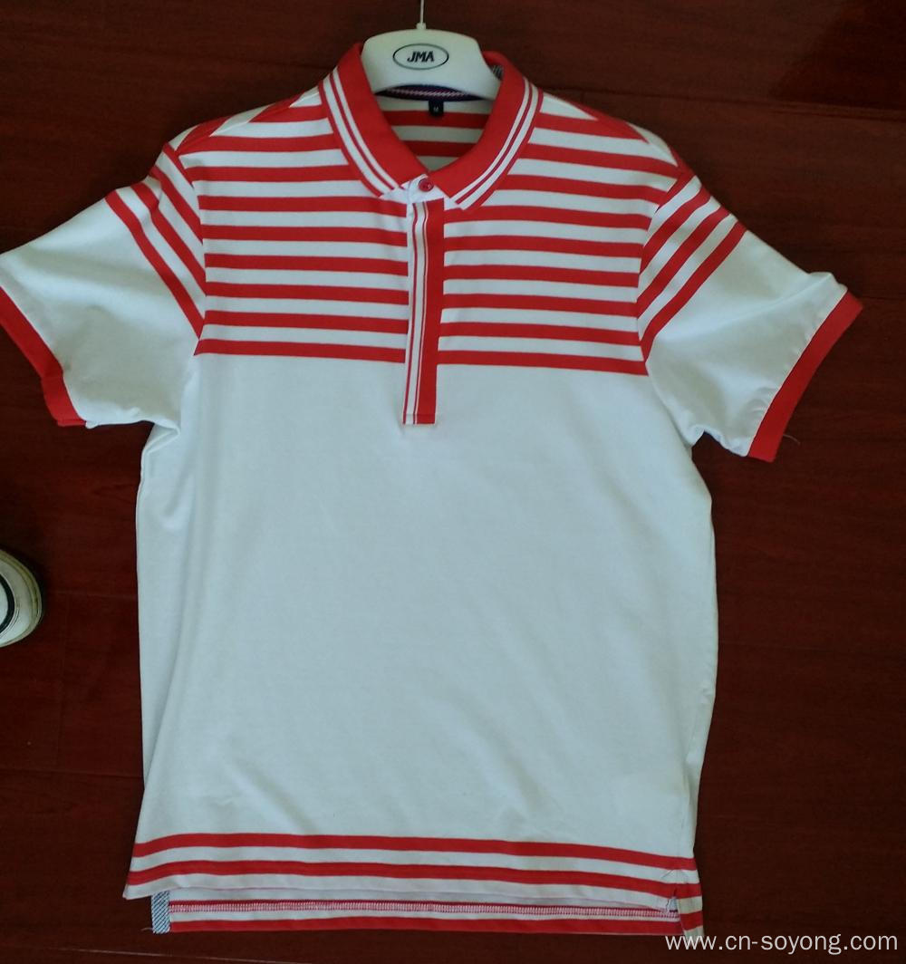 OEM Yarn Dyed Short Sleeve Polo Shirts