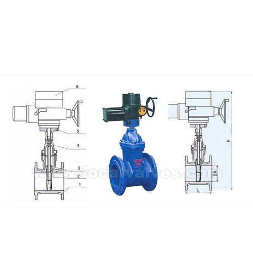 Gate Valve med elektriskt vriddon