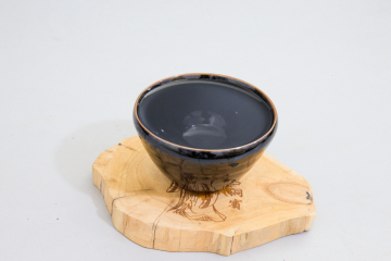 Jizhou kiln imitation Song Dynasty black glaze lamp