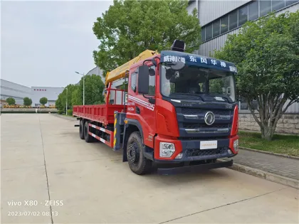 12 tons 6x4 Dongfeng Truck mounted Crane