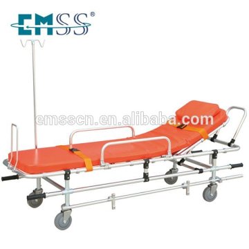 Hospital patient emergency adjustable stretcher trolley