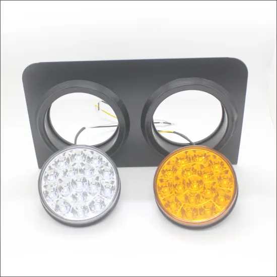 12V Round 4'' Stop Parking Turn Signal LED Kit - 16PCS Tail Light Combo Panel