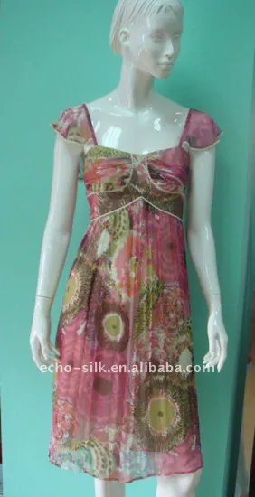 colorful flower print 100% Silk crinkle georgget fabric