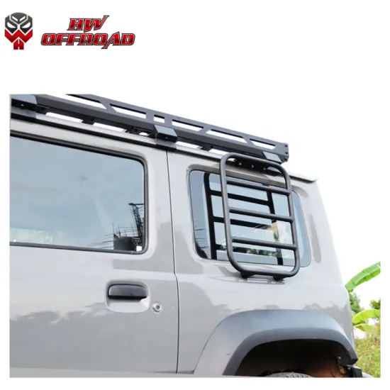 HW 4x4 Car Side Window Ladder for Jimny 2019+ Rear Window Extension Climbing Ladder