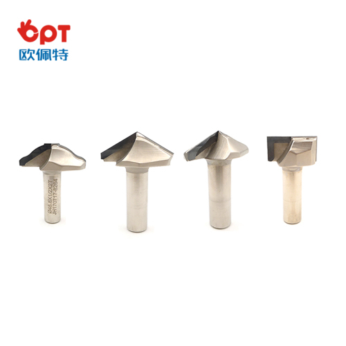 Bộ định tuyến gỗ PCD bit hình oval đặt nhôm