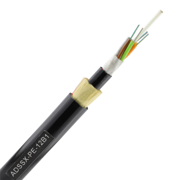 overhead aerial dielectric fiber optic cable
