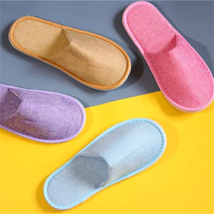 Biodegradable Cotton Waffle Hotel Slippers