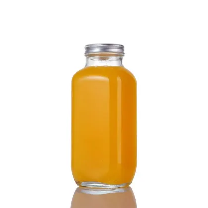 Clear Glass Water Bottles 500 ml - Empty Sparkling Water Bottles for Beverages