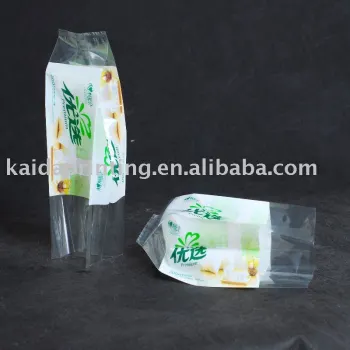 LDPE plastic wicket bag with side gusset for tissue paper packing bag