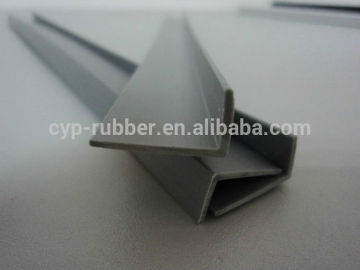 pvc plastic profile. extruded rubber profile