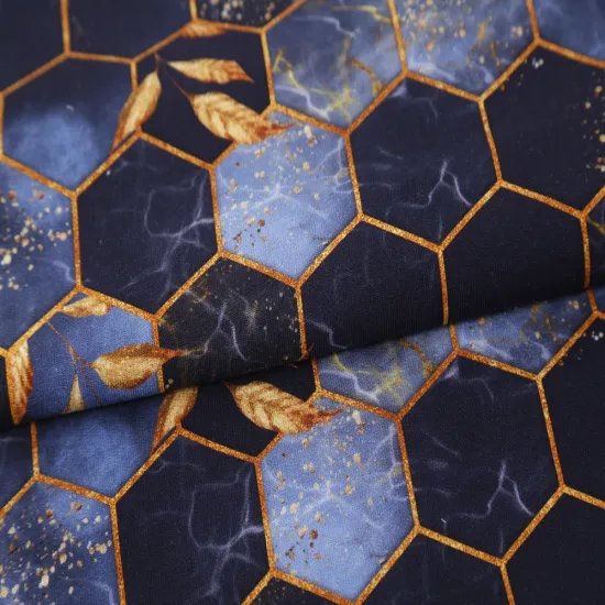 Wholesale Custom Digital Printed Cotton Spandex French Terry Fabric for Hoodies (280-290 GSM)