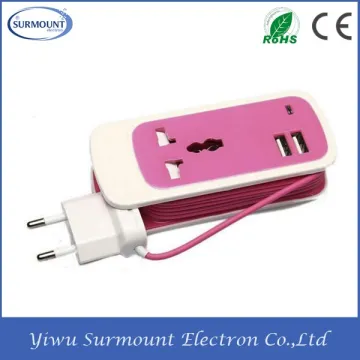 European style colorful automatic mobile phone charger phone charger usb cable
