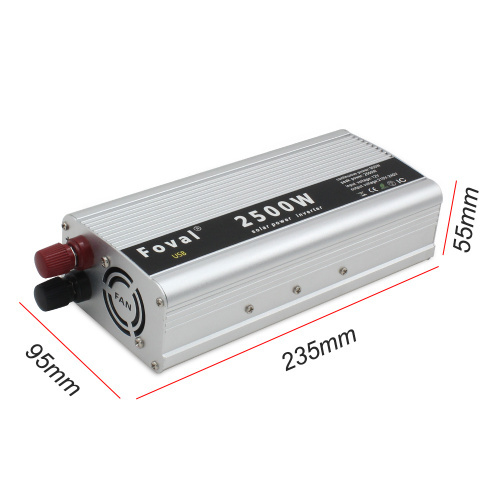 2500W outing/Home Modified Sine Wave12V to220V Solar car power inverterAuto Inverter dual usb port and Cigarette Lighter Plug
